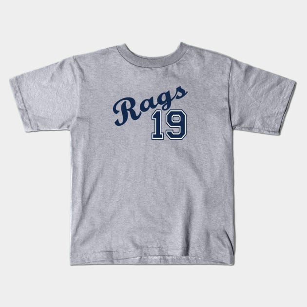 Rags 19 Design Kids T-Shirt by Bleeding Yankee Blue